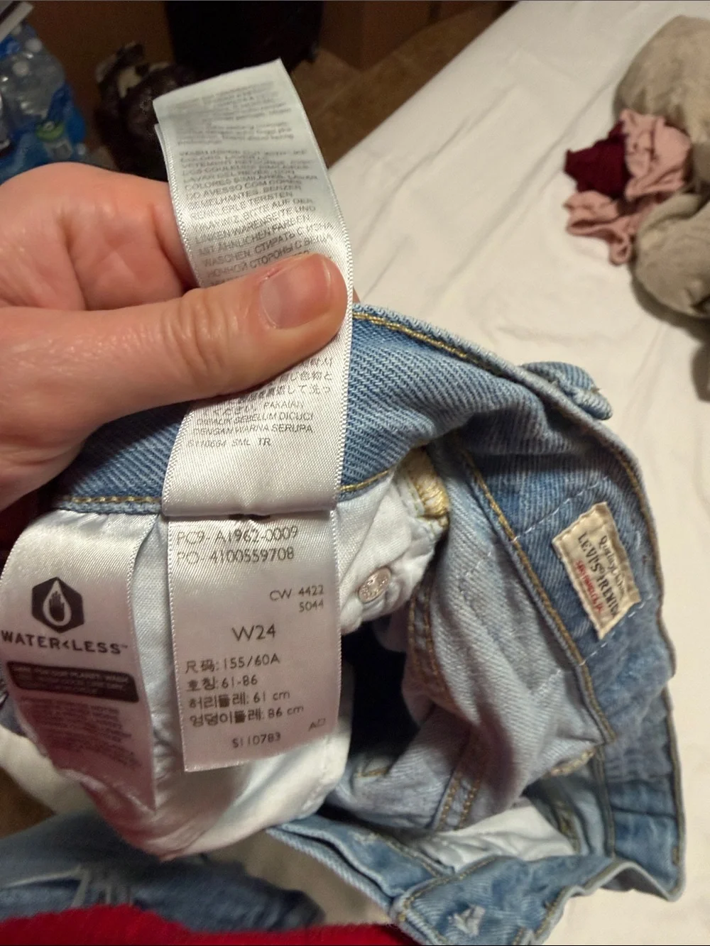 Levi's Light Blue Denim Cutoff Shorts